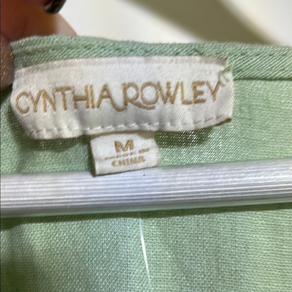 Cynthia Rowley Green Asymmetrical Scoop Neck Sundress - Picture 2 of 5